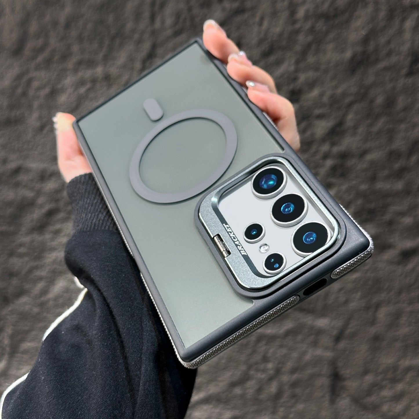 Magnetic Phone Case with Invisible Lens Holder