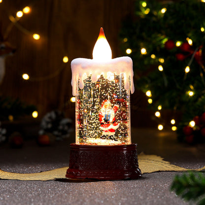 Christmas Glowing Candle Lamp Desktop Decoration