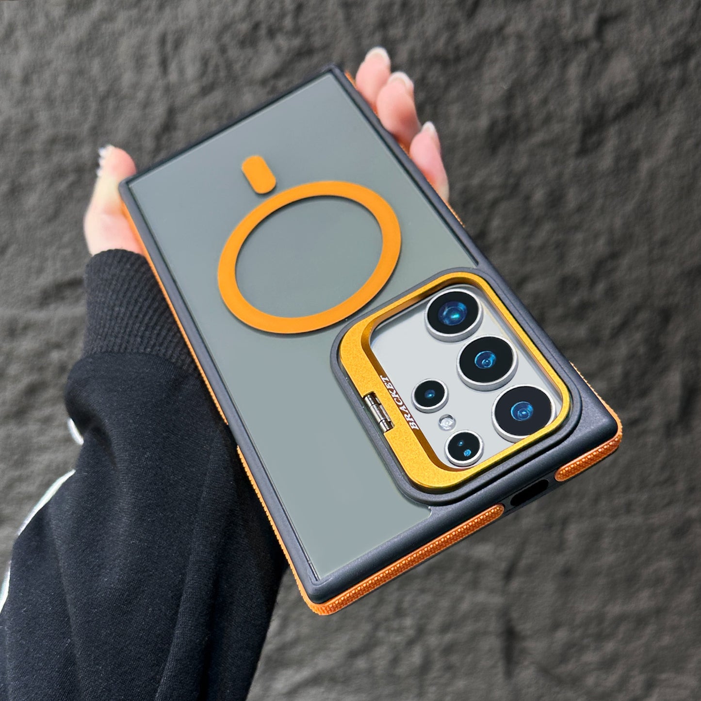 Magnetic Phone Case with Invisible Lens Holder