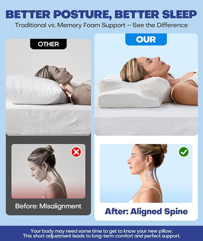 Memory Foam Pillow for Neck Support