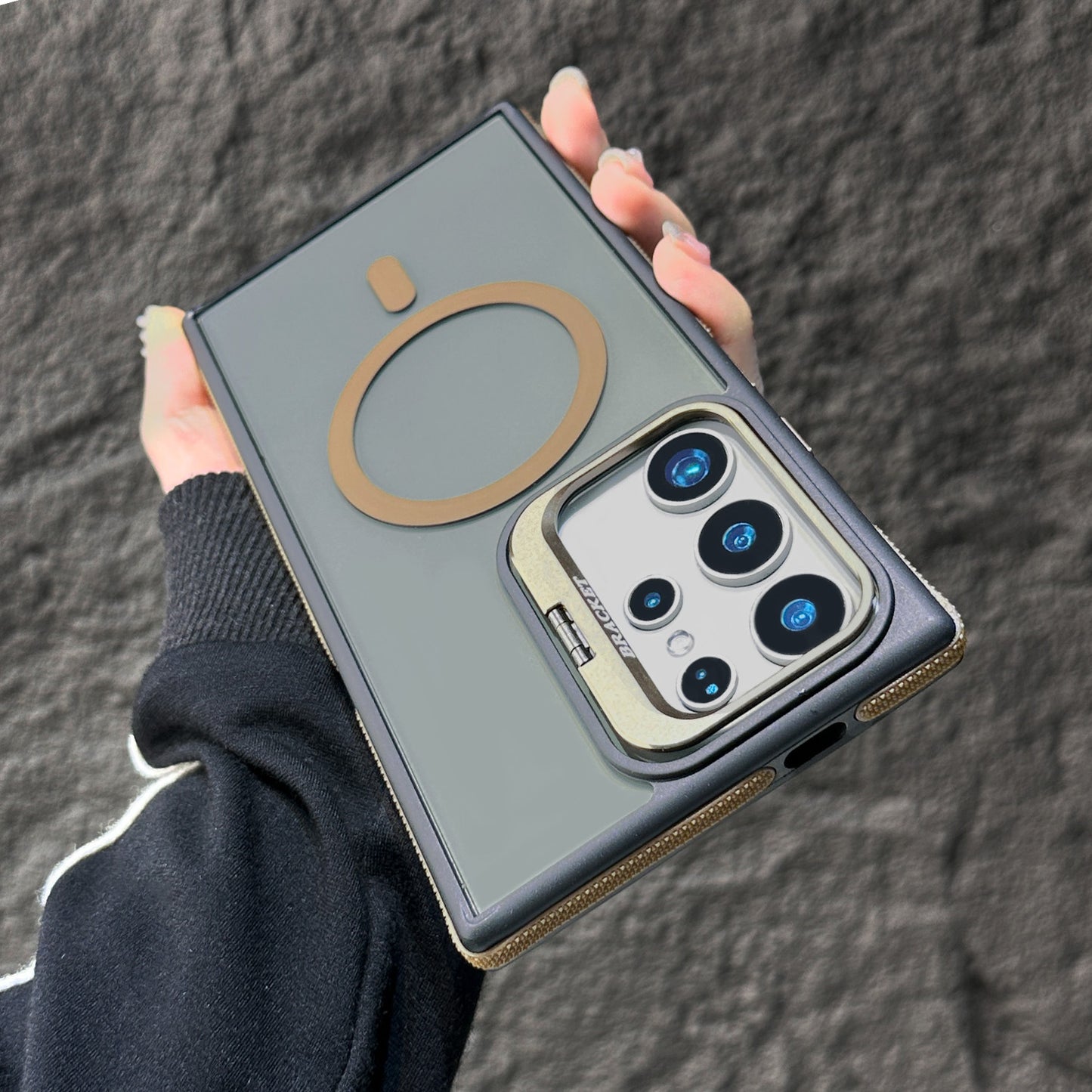 Magnetic Phone Case with Invisible Lens Holder