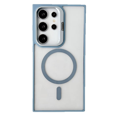 Crystal Clear Magnetic Protective Case with Metal Lens Stand for Samsung Galaxy S25, S24, S23 & S22