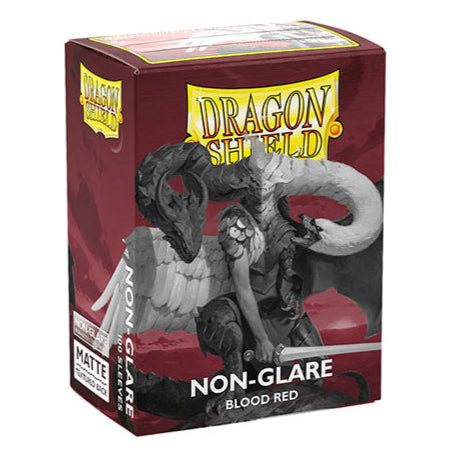 Dragon Shield - Matte Non-Glare Standard Size Sleeves 100pk - Blood Red