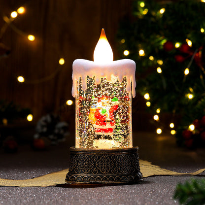 Christmas Glowing Candle Lamp Desktop Decoration