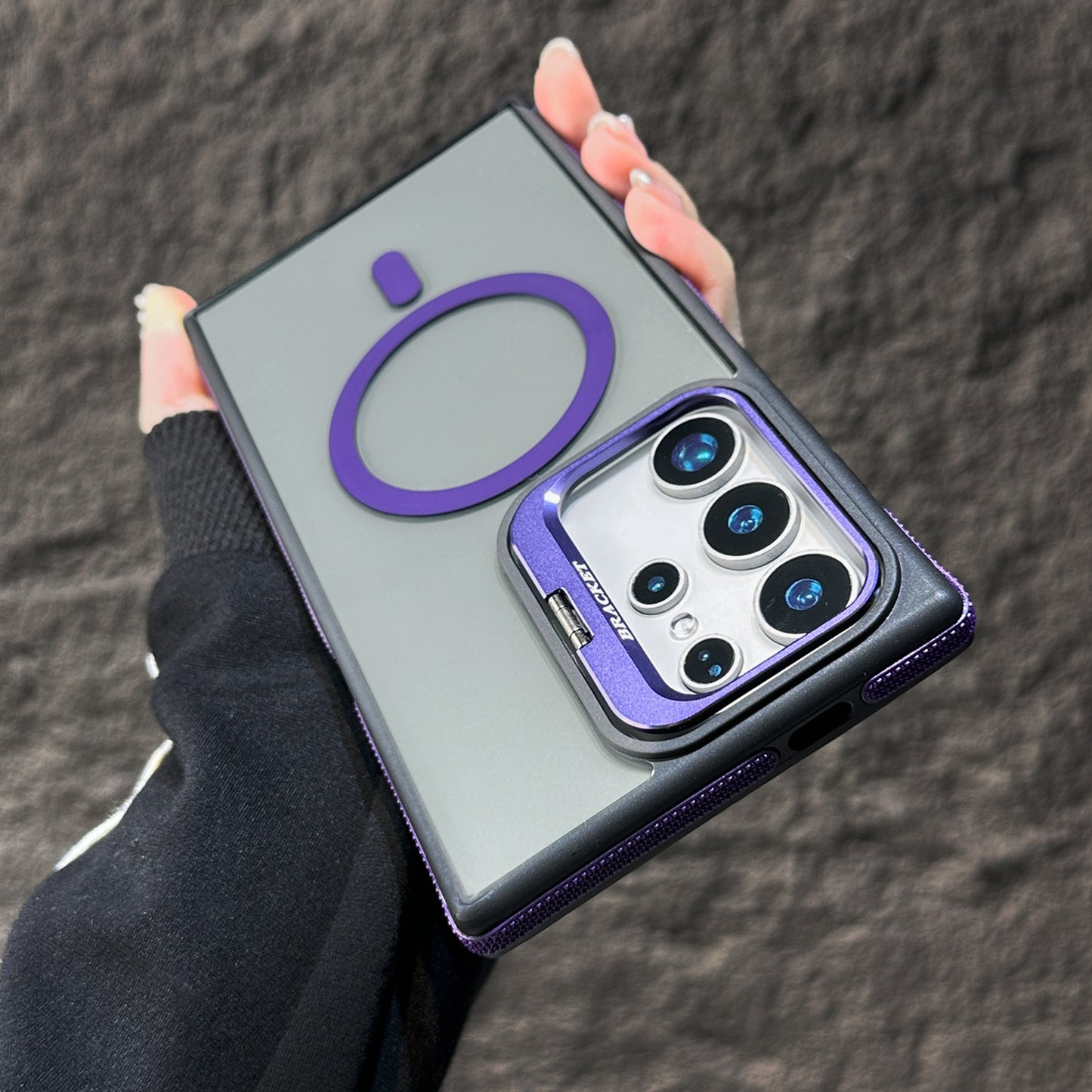 Magnetic Phone Case with Invisible Lens Holder